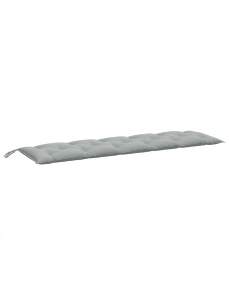 Cuscini Panca Giardino 2pz Grigio Chiaro Mélange 180x50x7 cm