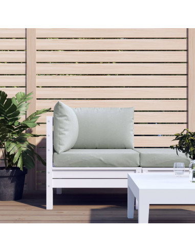 Cuscini per Pallet 3 pz Grigio Chiaro Mélange in Tessuto