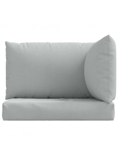 Cuscini per Pallet 3 pz Grigio Chiaro Mélange in Tessuto