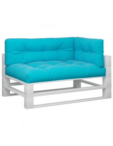 Cuscini per Pallet 3 pz Turchese in Tessuto