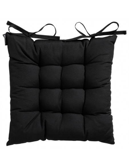 Madison Cuscino da Seduta Panama 46x46 cm Nero