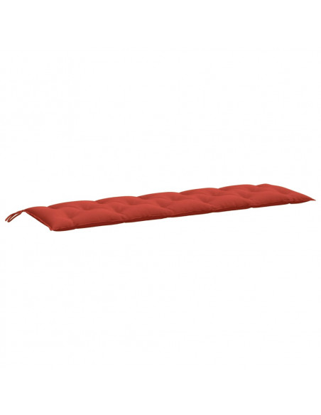 Cuscino Panca da Giardino Rosso Mélange 180x50x7 cm in Tessuto