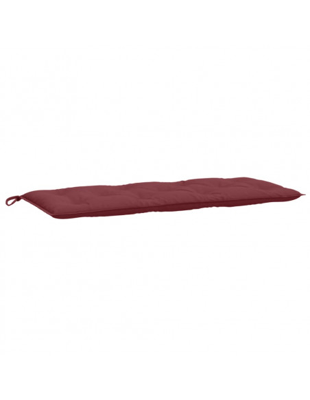 Cuscino Panca Giardino Rosso Vino Mélange 120x50x7cm Tessuto