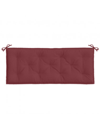 Cuscino Panca Giardino Rosso Vino Mélange 120x50x7cm Tessuto