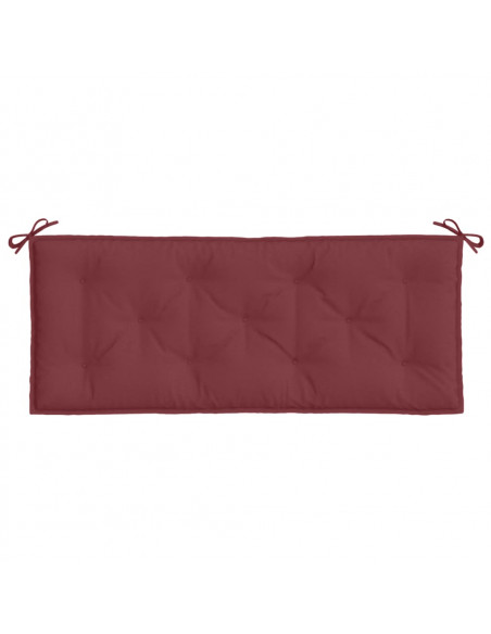 Cuscino Panca Giardino Rosso Vino Mélange 120x50x7cm Tessuto