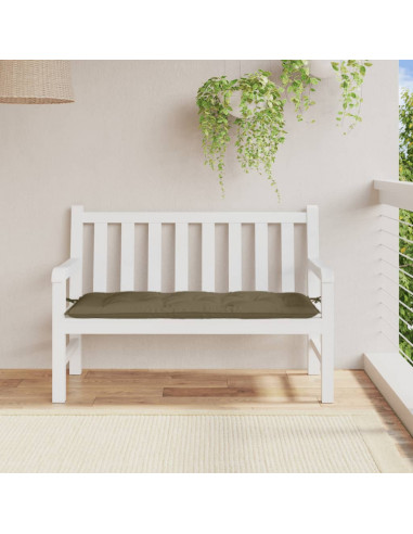 Cuscino per Panca da Giardino Tortora Mélange 120x50x7cm