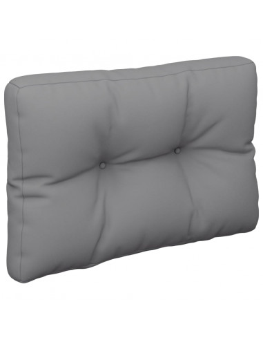 Cuscino per Pallet Grigio 60x40x12 cm in Tessuto