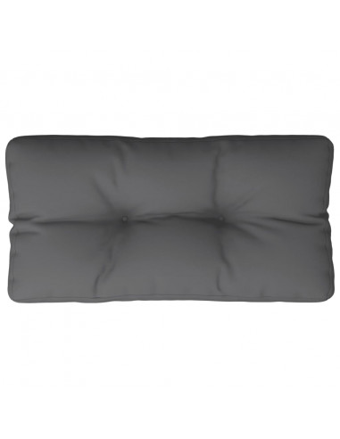 Cuscino per Pallet Antracite 70x40x12 cm in Tessuto