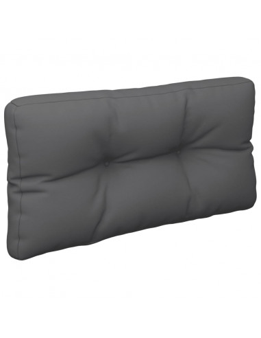Cuscino per Pallet Antracite 70x40x12 cm in Tessuto