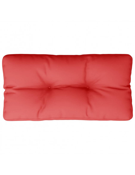Cuscino per Pallet Rosso 70x40x12 cm in Tessuto
