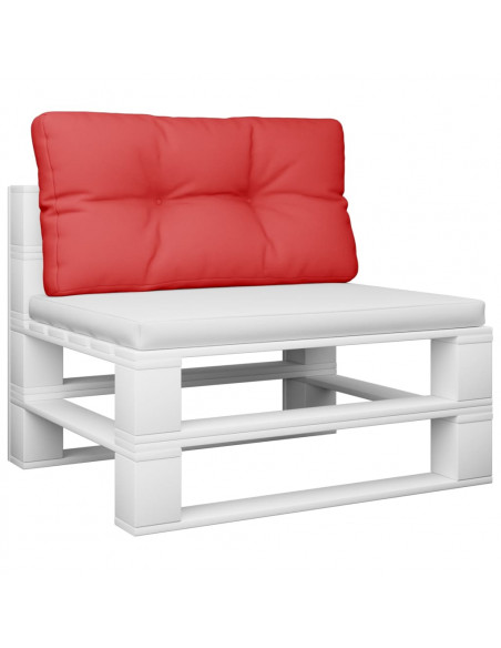 Cuscino per Pallet Rosso 70x40x12 cm in Tessuto