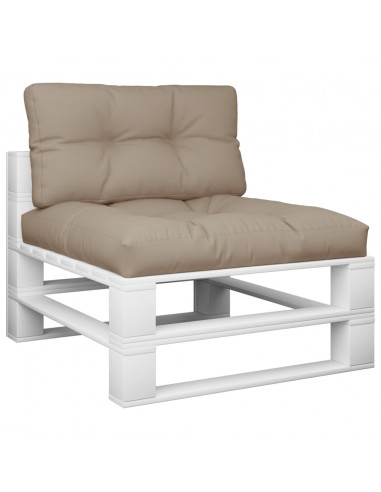 Cuscini per Pallet 2 pz Tortora in Tessuto