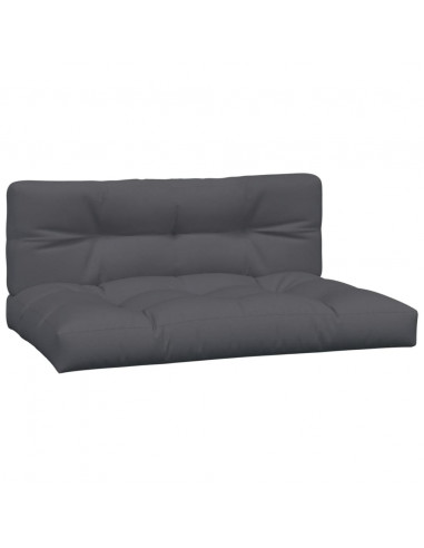 Cuscini per Pallet 2 pz Antracite in Tessuto