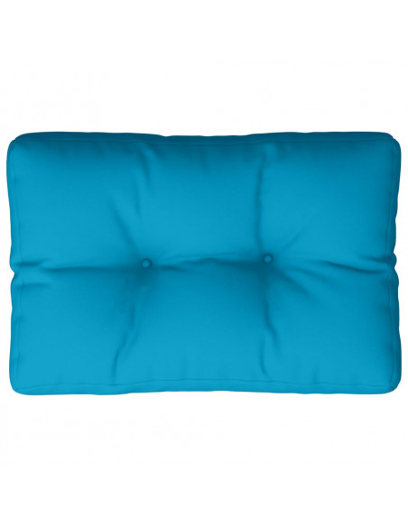 Cuscino per Pallet Blu Chiaro 50x40x12 cm in Tessuto