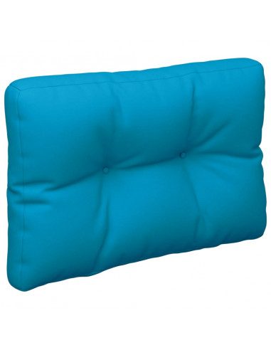 Cuscino per Pallet Blu Chiaro 50x40x12 cm in Tessuto