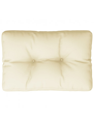 Cuscino per Pallet Crema 50x40x12 cm in Tessuto