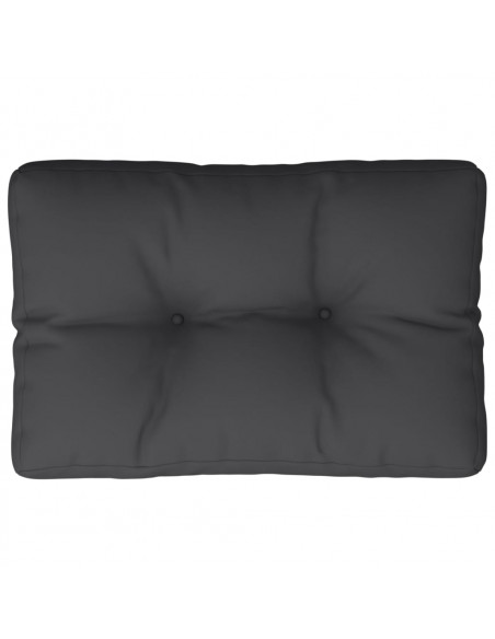 Cuscino per Pallet Nero 50x40x12 cm in Tessuto