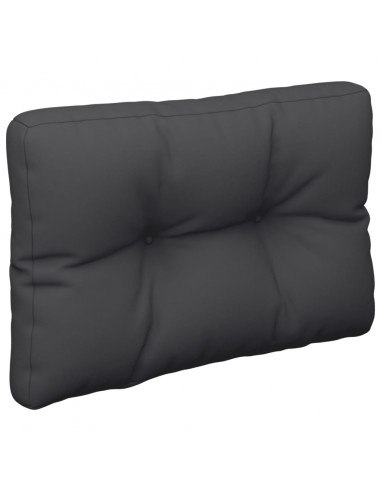 Cuscino per Pallet Nero 50x40x12 cm in Tessuto