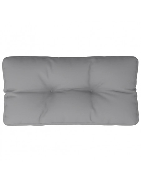 Cuscino per Pallet Grigio 70x40x12 cm in Tessuto