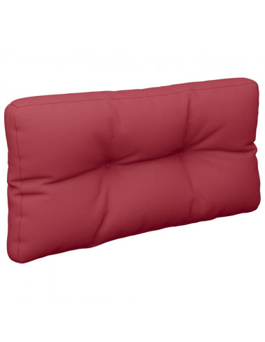 Cuscino per Pallet Rosso Vino 80x40x12 cm in Tessuto