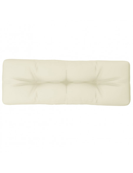 Cuscino per Pallet Crema 120x40x12 cm in Tessuto