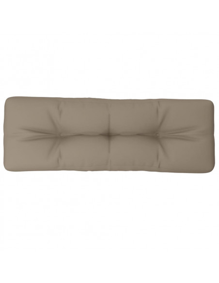 Cuscino per Pallet Tortora 120x40x12 cm in Tessuto