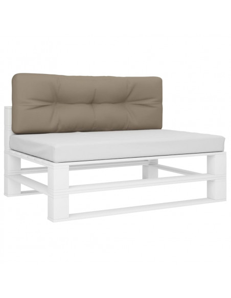 Cuscino per Pallet Tortora 120x40x12 cm in Tessuto