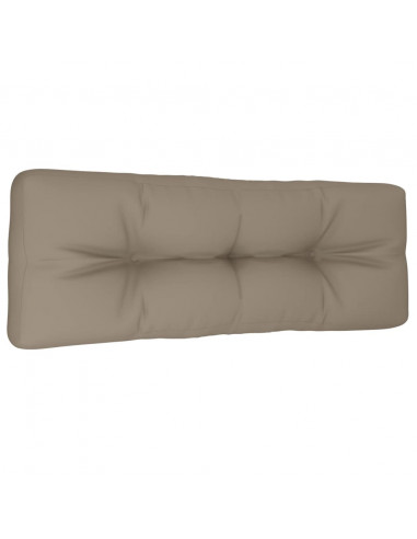 Cuscino per Pallet Tortora 120x40x12 cm in Tessuto