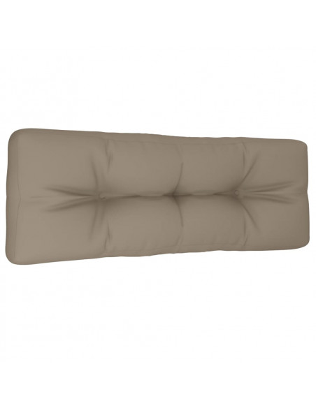 Cuscino per Pallet Tortora 120x40x12 cm in Tessuto