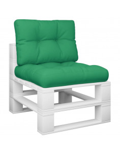 Cuscini per Pallet 2 pz Verdi in Tessuto 2