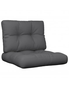 Cuscini per Pallet 2 pz Antracite in Tessuto 2