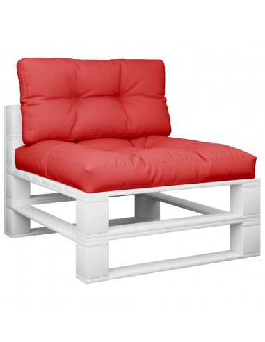 Cuscini per Pallet 2 pz Rossi in Tessuto