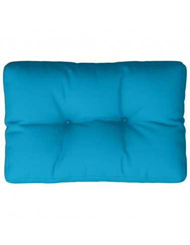 Cuscino per Pallet Blu Chiaro 60x40x12 cm in Tessuto