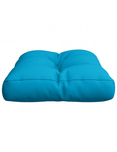 Cuscino per Pallet Blu Chiaro 60x40x12 cm in Tessuto