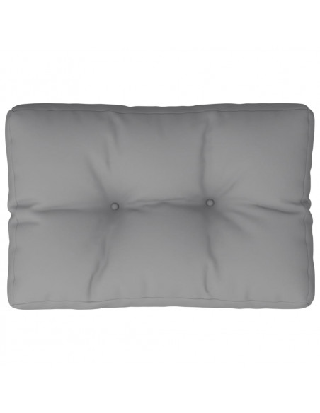 Cuscino per Pallet Grigio 50x40x12 cm in Tessuto