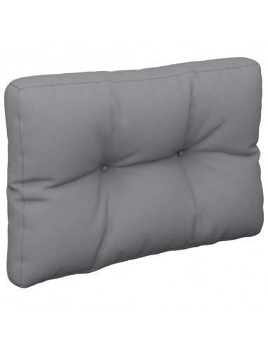 Cuscino per Pallet Grigio 50x40x12 cm in Tessuto