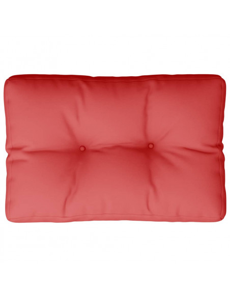 Cuscino per Pallet Rosso 50x40x12 cm in Tessuto