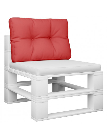 Cuscino per Pallet Rosso 50x40x12 cm in Tessuto