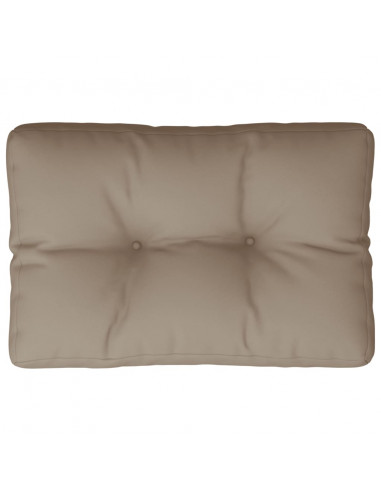 Cuscino per Pallet Tortora 50x40x12 cm in Tessuto