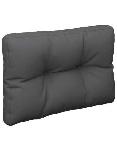 Cuscino per Pallet Antracite 60x40x12 cm in Tessuto