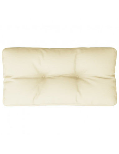 Cuscino per Pallet Crema 70x40x12 cm in Tessuto