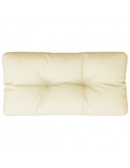 Cuscino per Pallet Crema 70x40x12 cm in Tessuto
