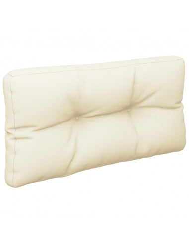 Cuscino per Pallet Crema 70x40x12 cm in Tessuto