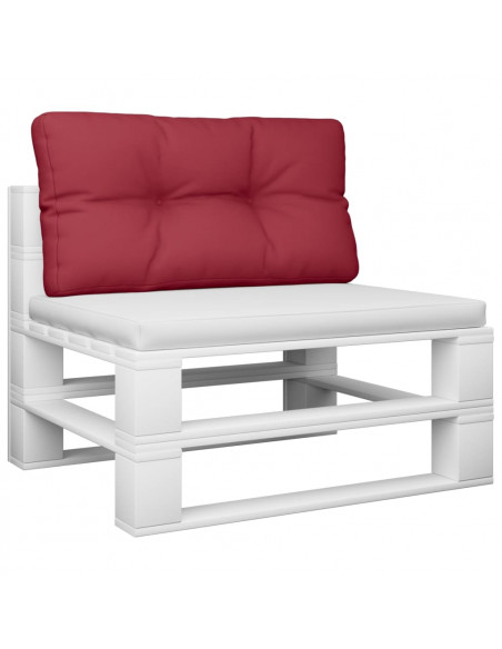 Cuscino per Pallet Rosso Vino 70x40x12 cm in Tessuto