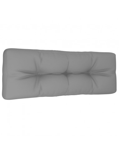 Cuscino per Pallet Grigio 120x40x12 cm in Tessuto