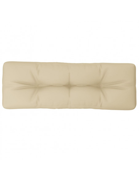 Cuscino per Pallet Beige 120x40x12 cm in Tessuto