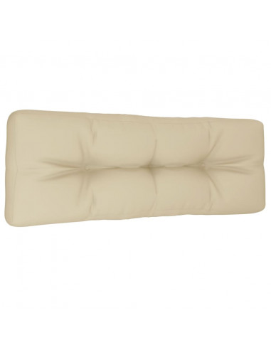 Cuscino per Pallet Beige 120x40x12 cm in Tessuto