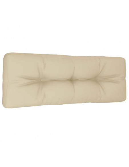 Cuscino per Pallet Beige 120x40x12 cm in Tessuto