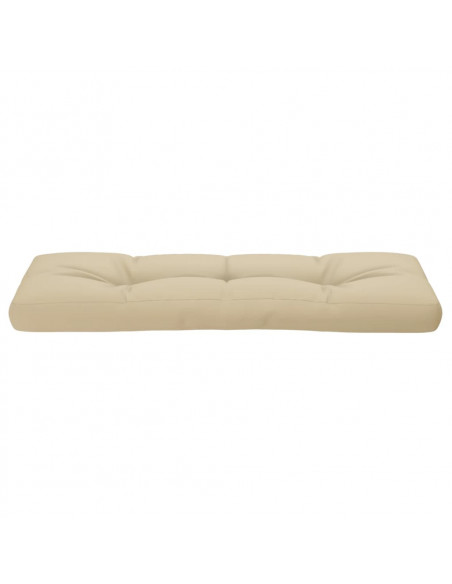 Cuscino per Pallet Beige 120x40x12 cm in Tessuto