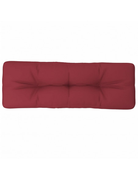 Cuscino per Pallet Rosso Vino 120x40x12 cm in Tessuto